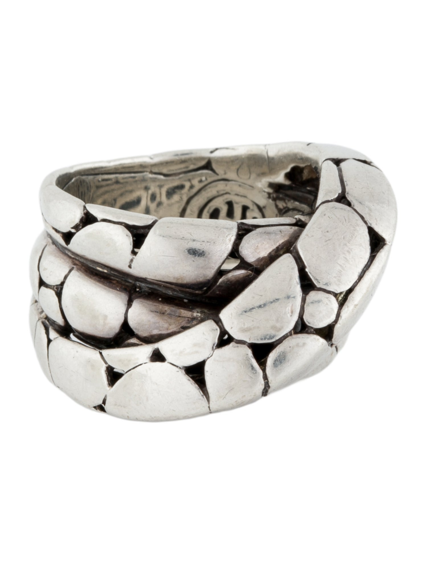 John Hardy Kali Dotted Twist Overlap Ring
