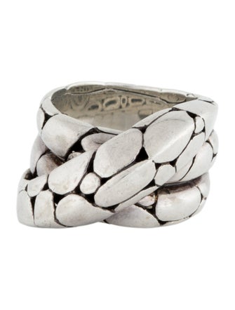 John Hardy Kali Dotted Twist Overlap Ring