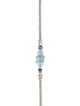 John Hardy Aquamarine & Kyanite Station Necklace
