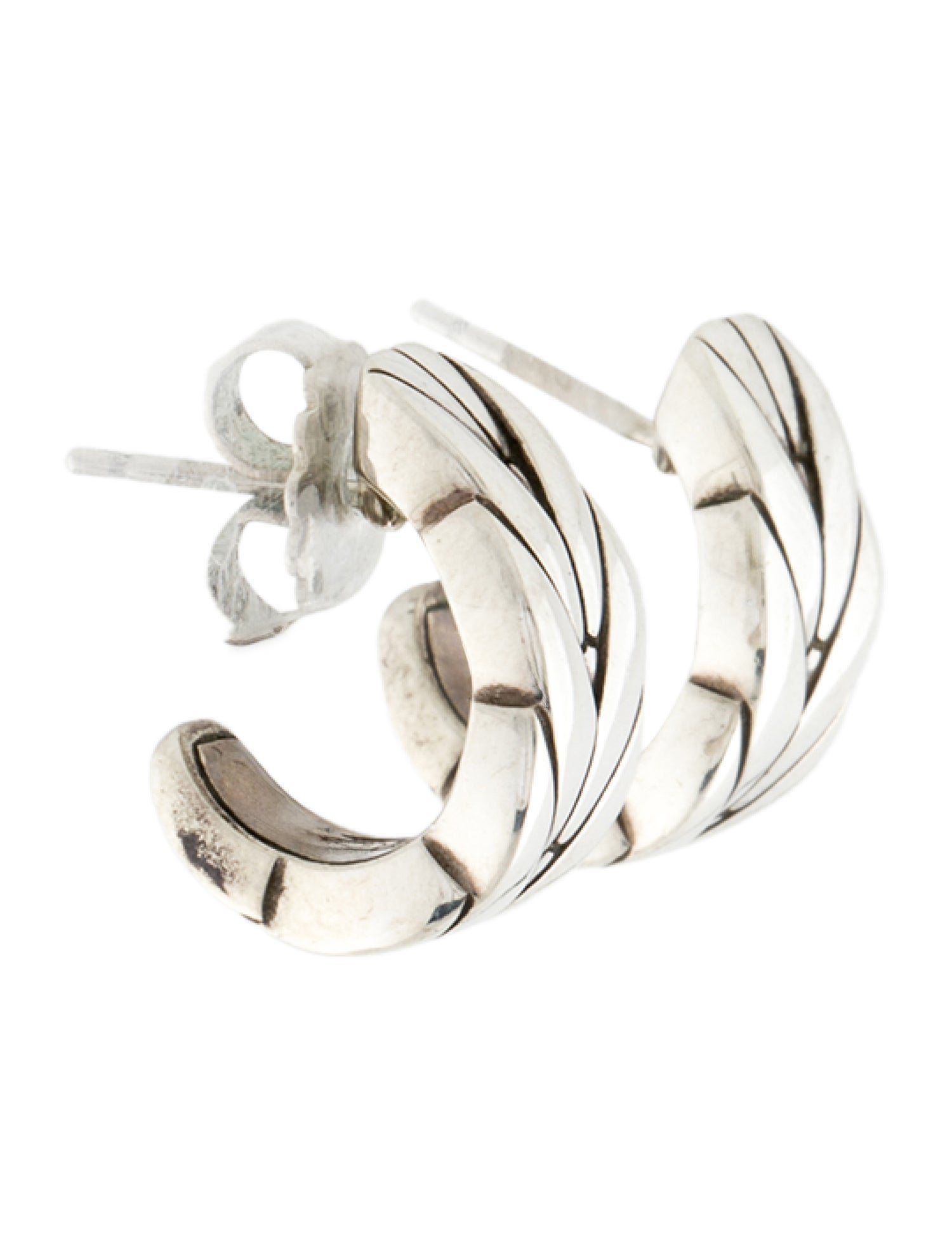 John Hardy Modern Chain Hoop Earrings