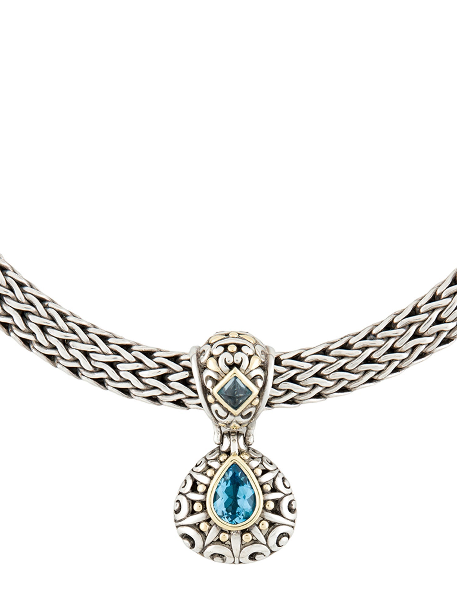 John Hardy Topaz Pendant Necklace