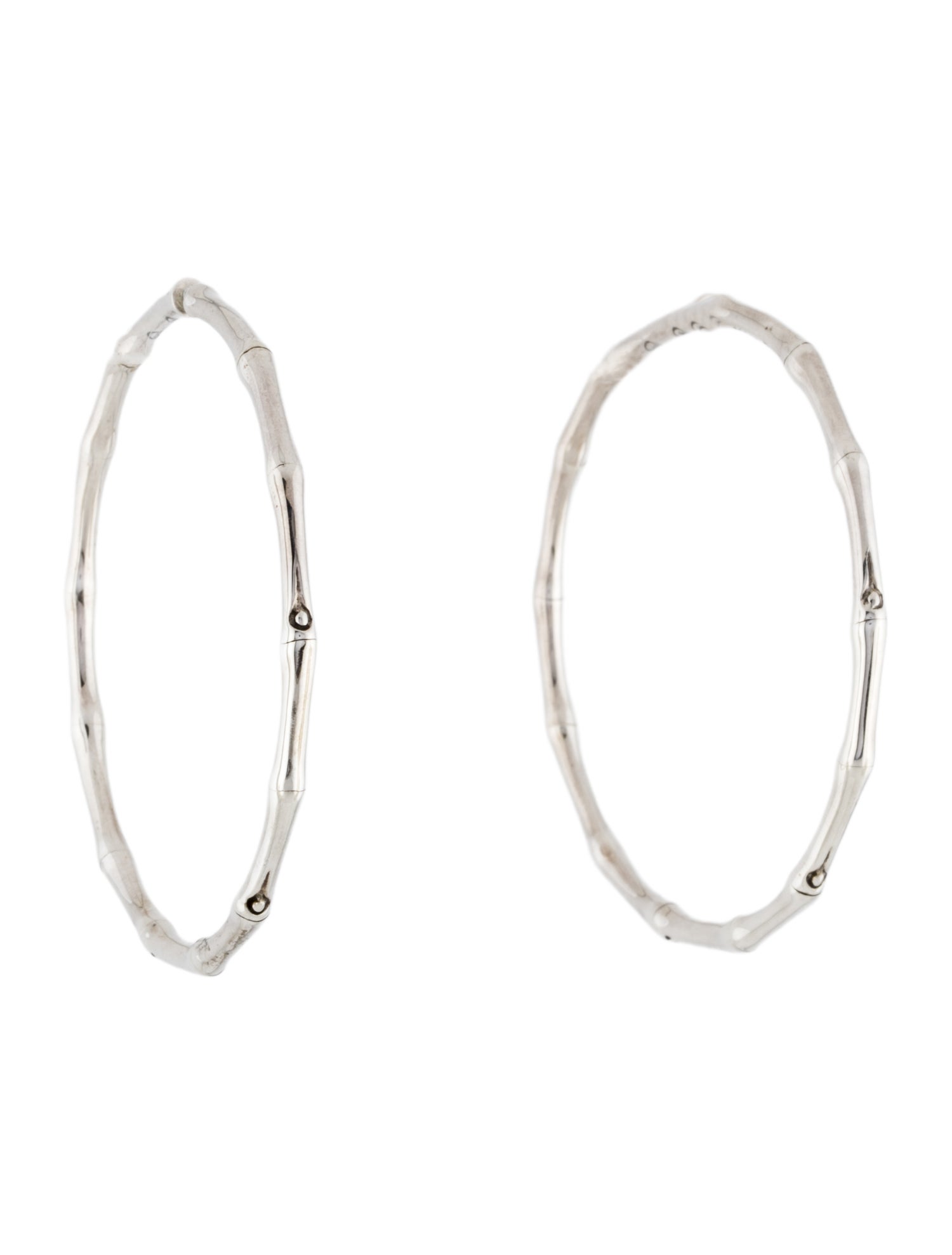 John Hardy Bamboo Large Hoop Earrings