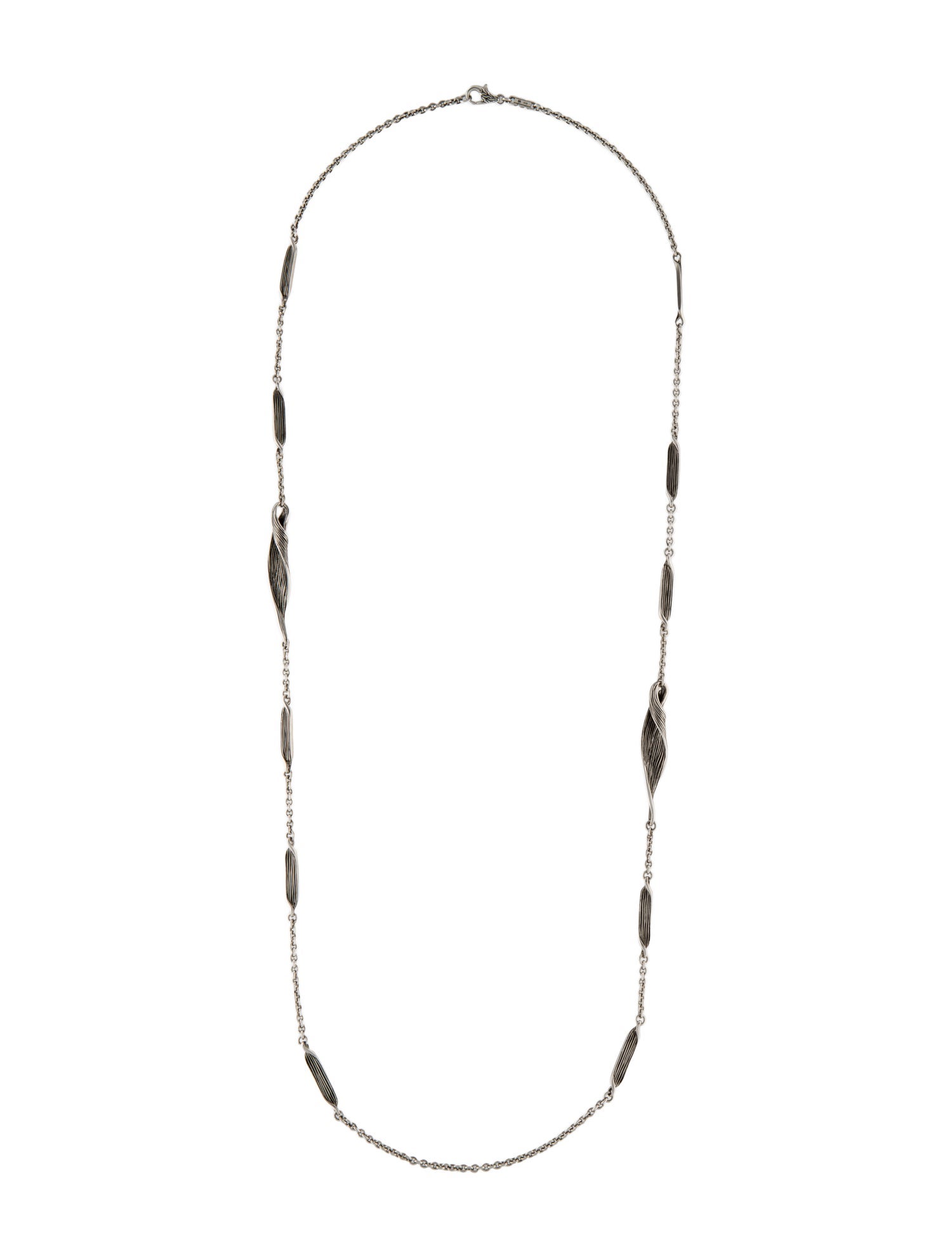 John Hardy Bamboo Woven Sautoir Necklace