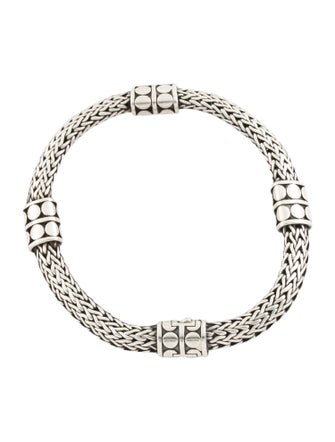 John Hardy Classic Chain Dot Station Bracelet