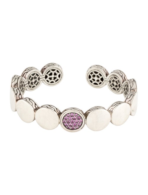 John Hardy Sapphire Dot Lava Flex Cuff Bracelet