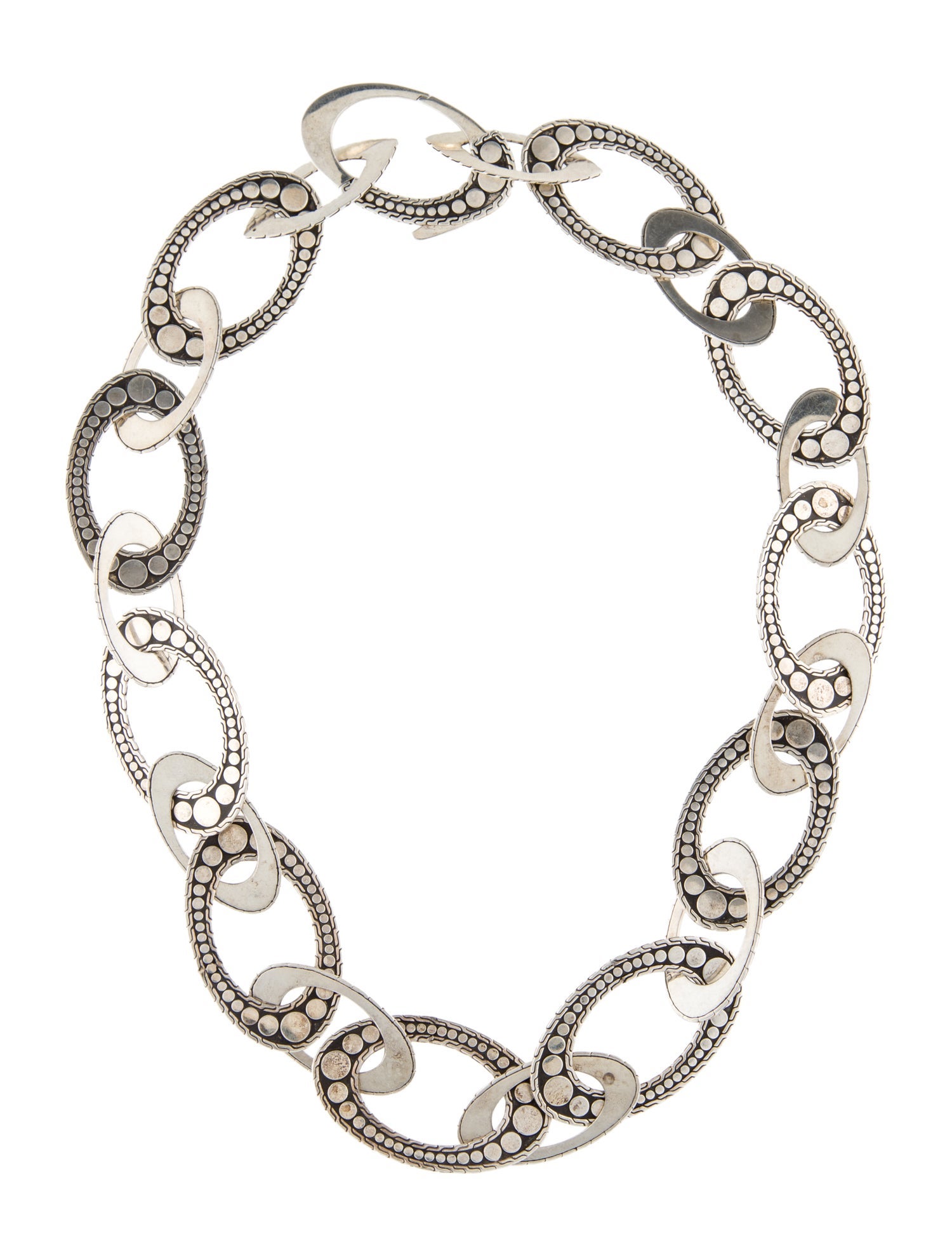 John Hardy Dot Menari Long Chain-Link Necklace