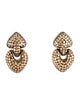 John Hardy Two-Tone Dot Earclip Drop Earrings