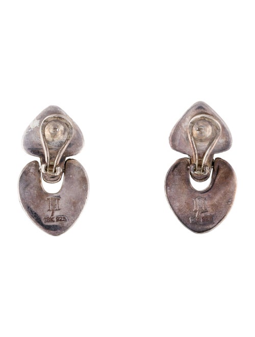 John Hardy Two-Tone Dot Earclip Drop Earrings