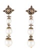 John Hardy Pearl Jaisalmer Triple Drop Earrings