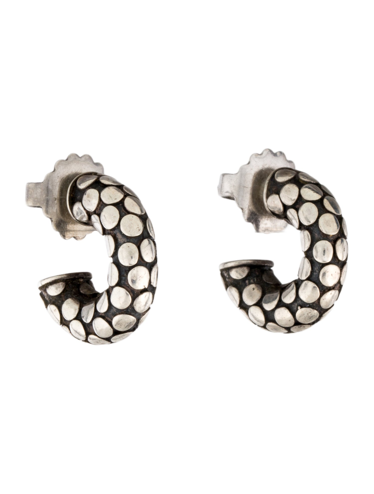 John Hardy Small Dot Hoop Earrings