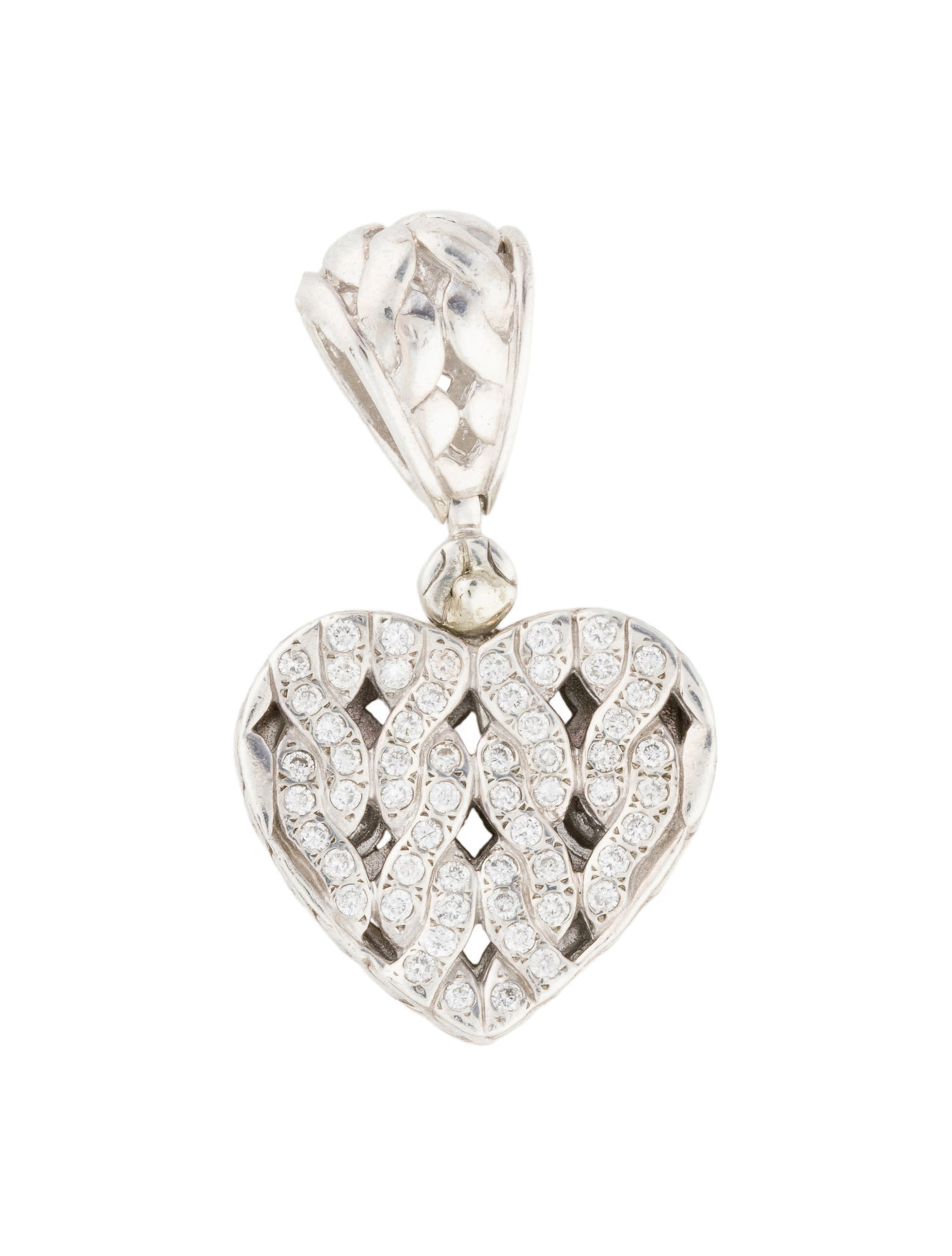 John Hardy Diamond Heart Pendant