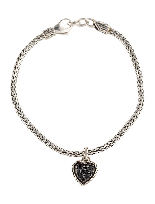 John Hardy Spinel Heart Charm Bracelet