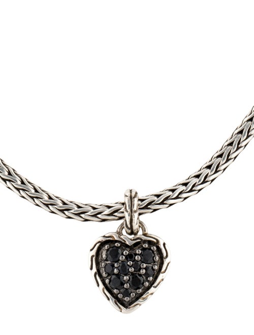 John Hardy Spinel Heart Charm Bracelet