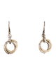 John Hardy Bamboo Two-Tone Interlocking Dangle Earrings