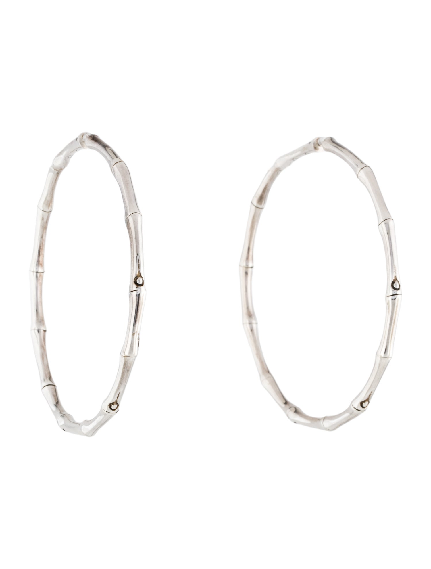 John Hardy Bamboo Large Hoop Earrings