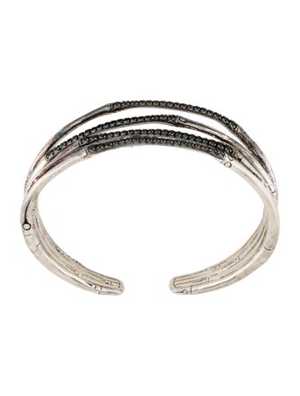 John Hardy Sapphire & Spinel Bamboo Cuff Bracelet