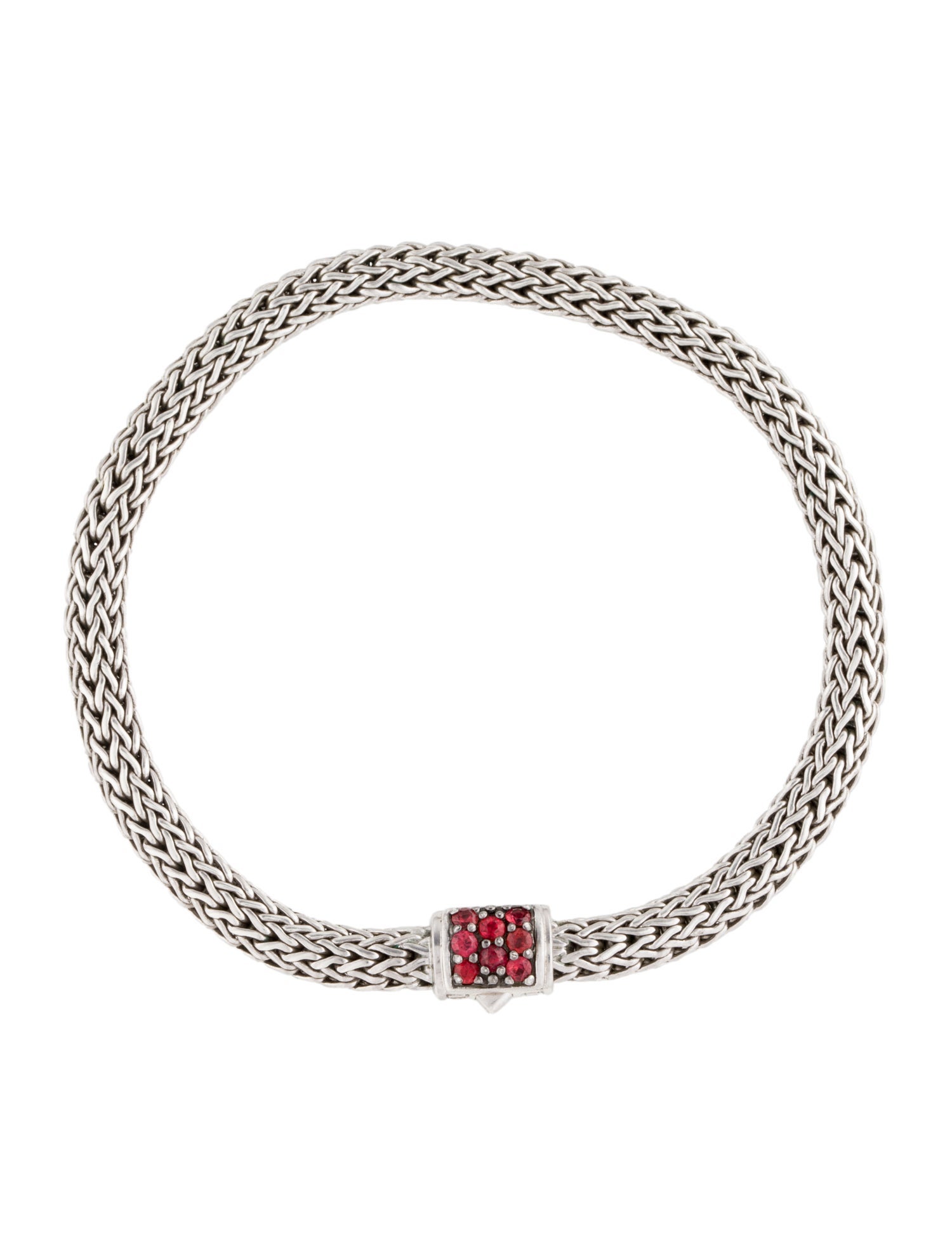 John Hardy Synthetic Ruby Icon Bracelet