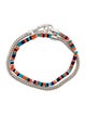 John Hardy Multistone Heishi Chain Wrap Bracelet
