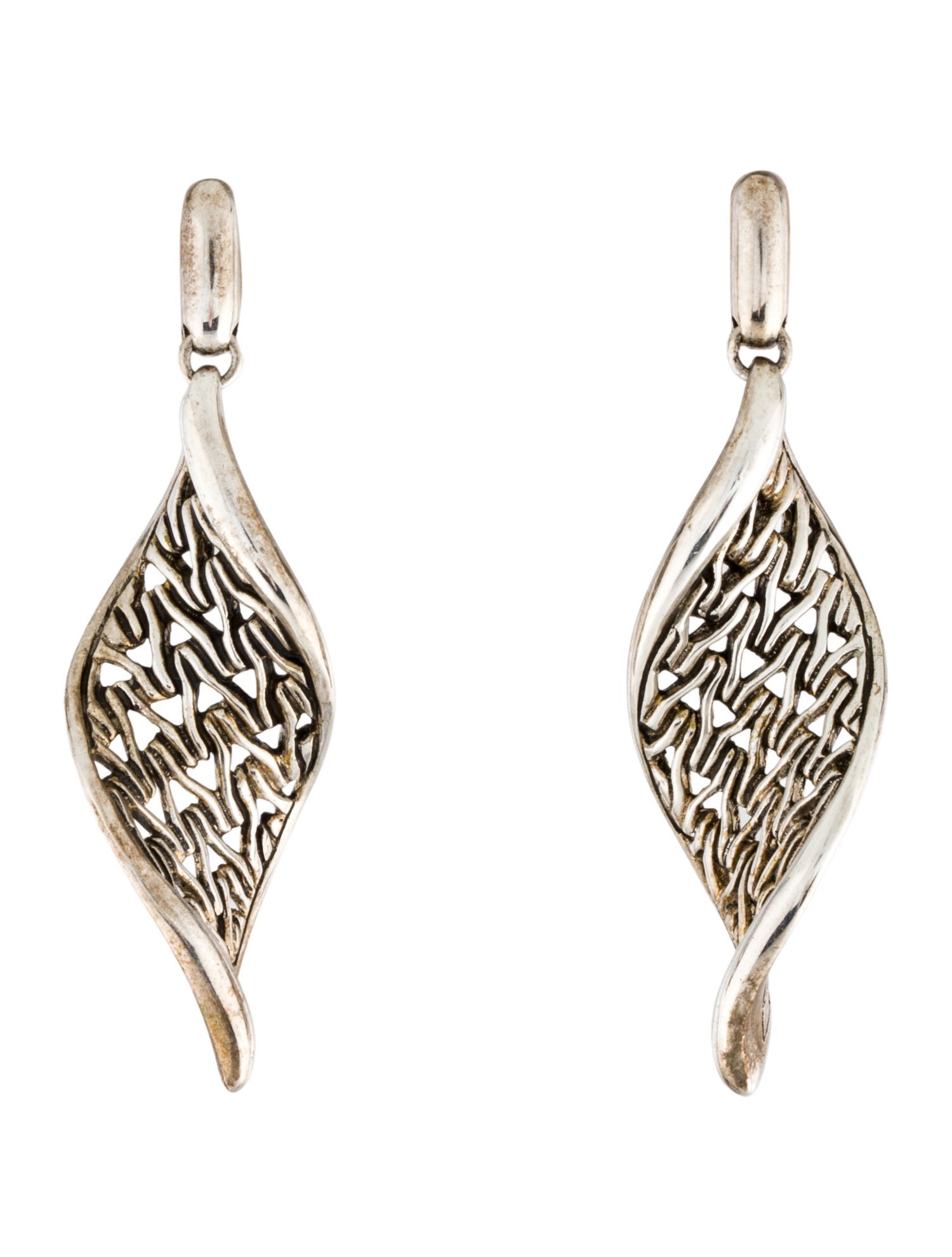 John Hardy Wave Drop Earrings