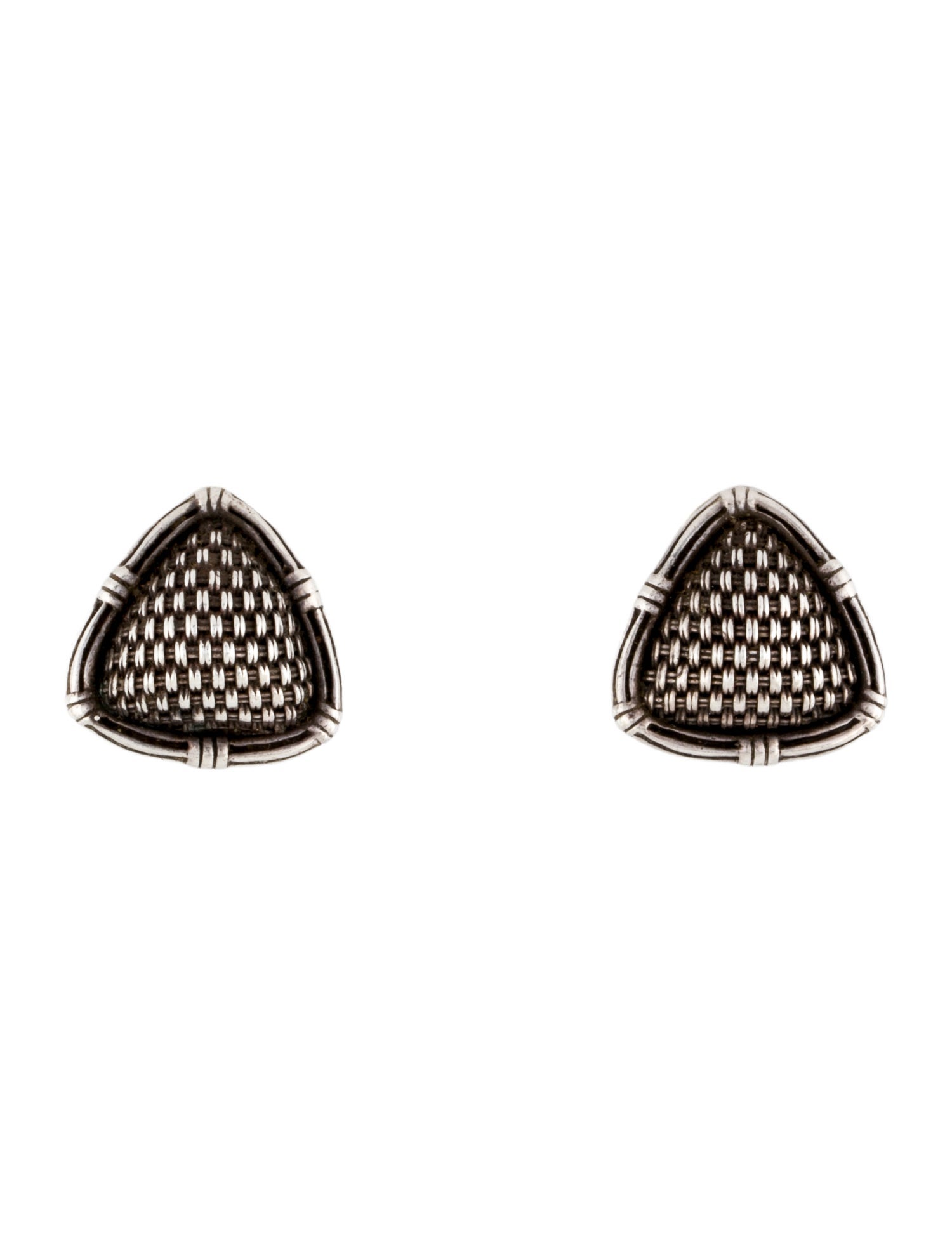 John Hardy Vintage Woven Clip-On Earrings