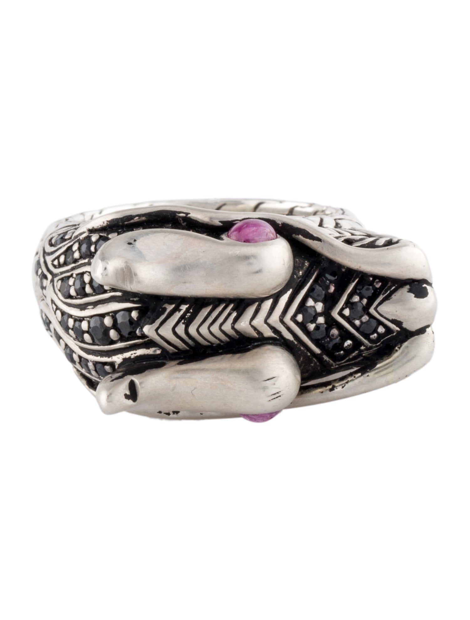 John Hardy Naga Ruby & Sapphire Dragon Ring