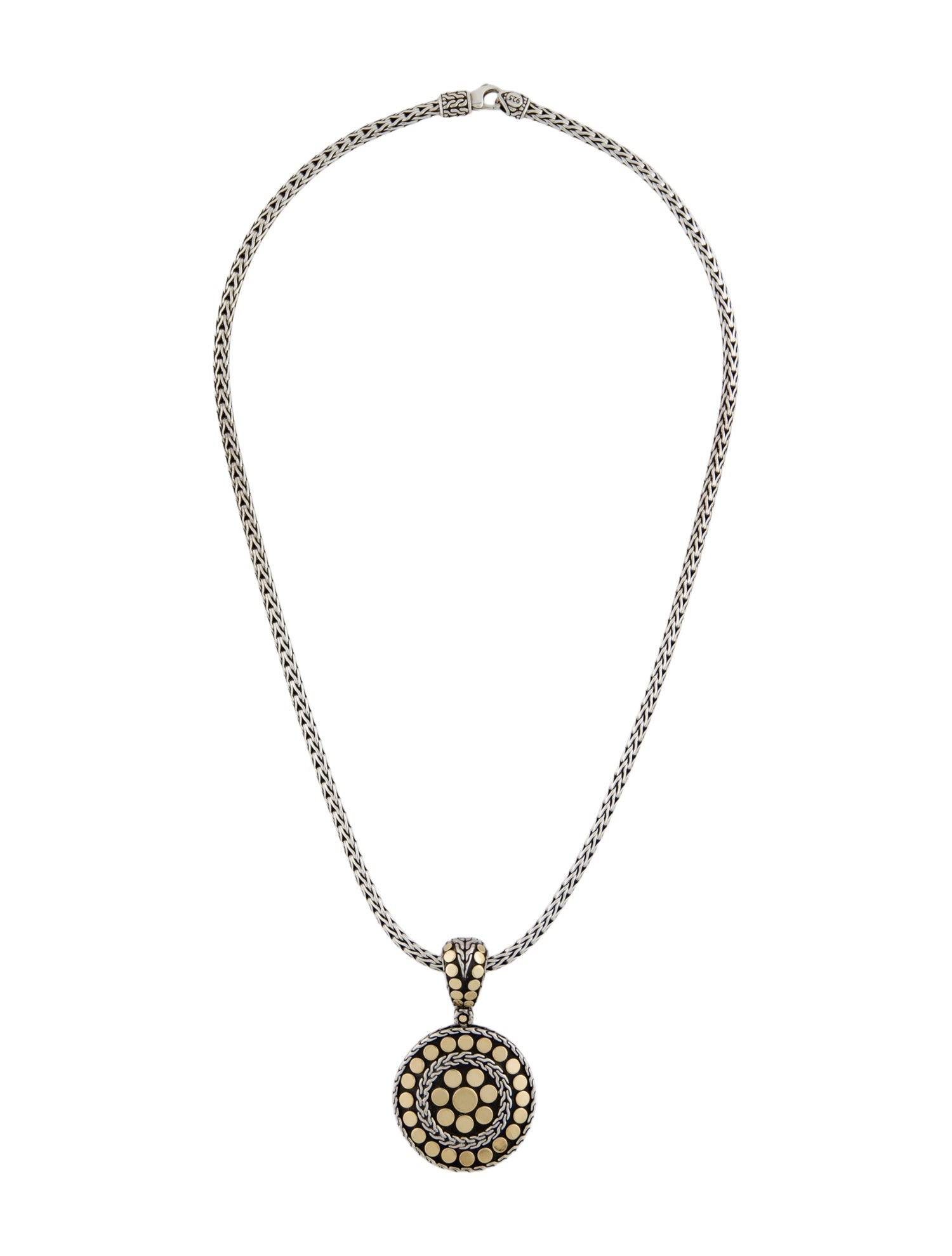 John Hardy Two- Tone Dot Pendant Necklace