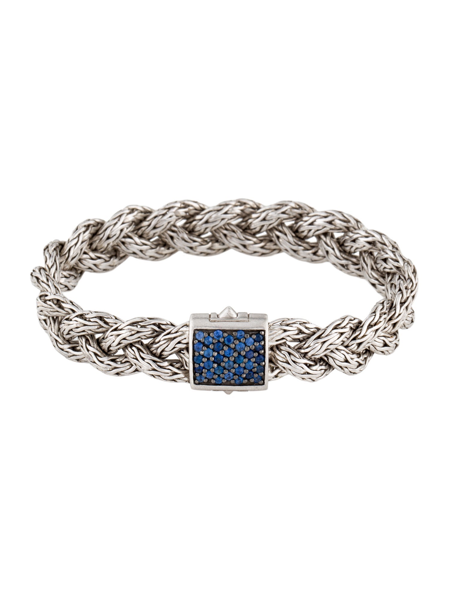 John Hardy Sapphire Classic Chain Braided Bracelet