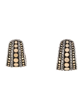 John Hardy Dot J Hoop Earrings