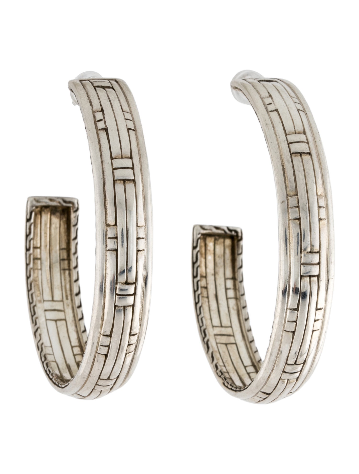 John Hardy Large Bedeg Hoop Earrings
