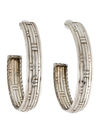 John Hardy Large Bedeg Hoop Earrings