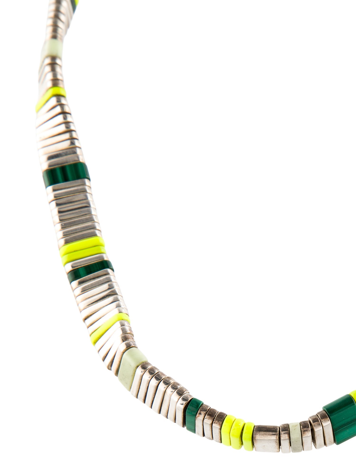 John Hardy Magnesite & Malachite Chain Necklace