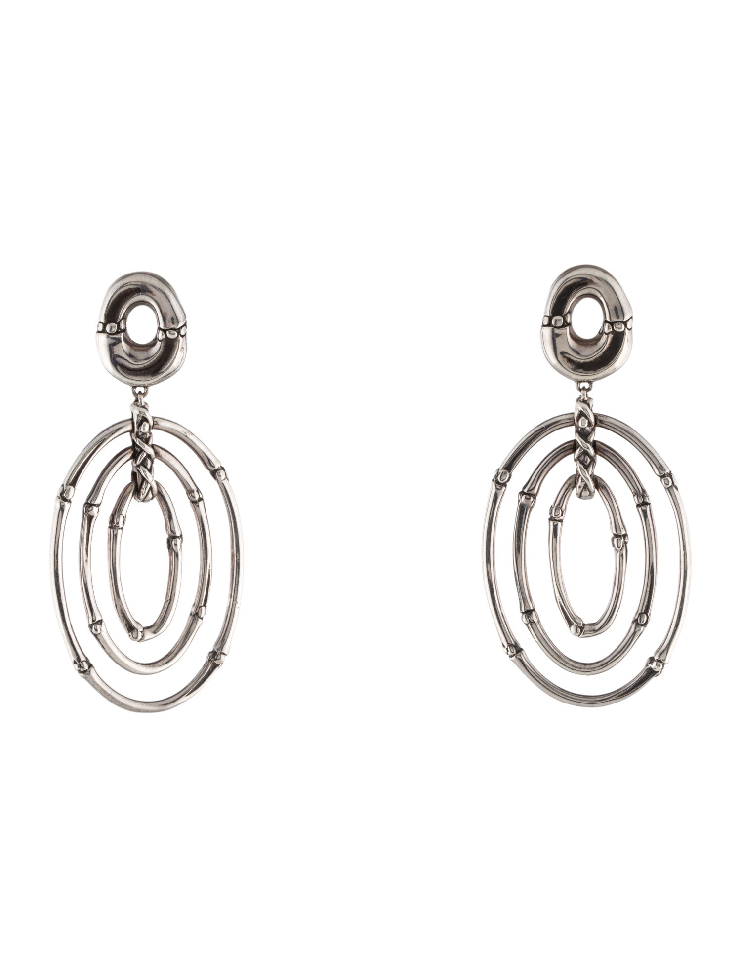 John Hardy Bamboo Drop Earrings