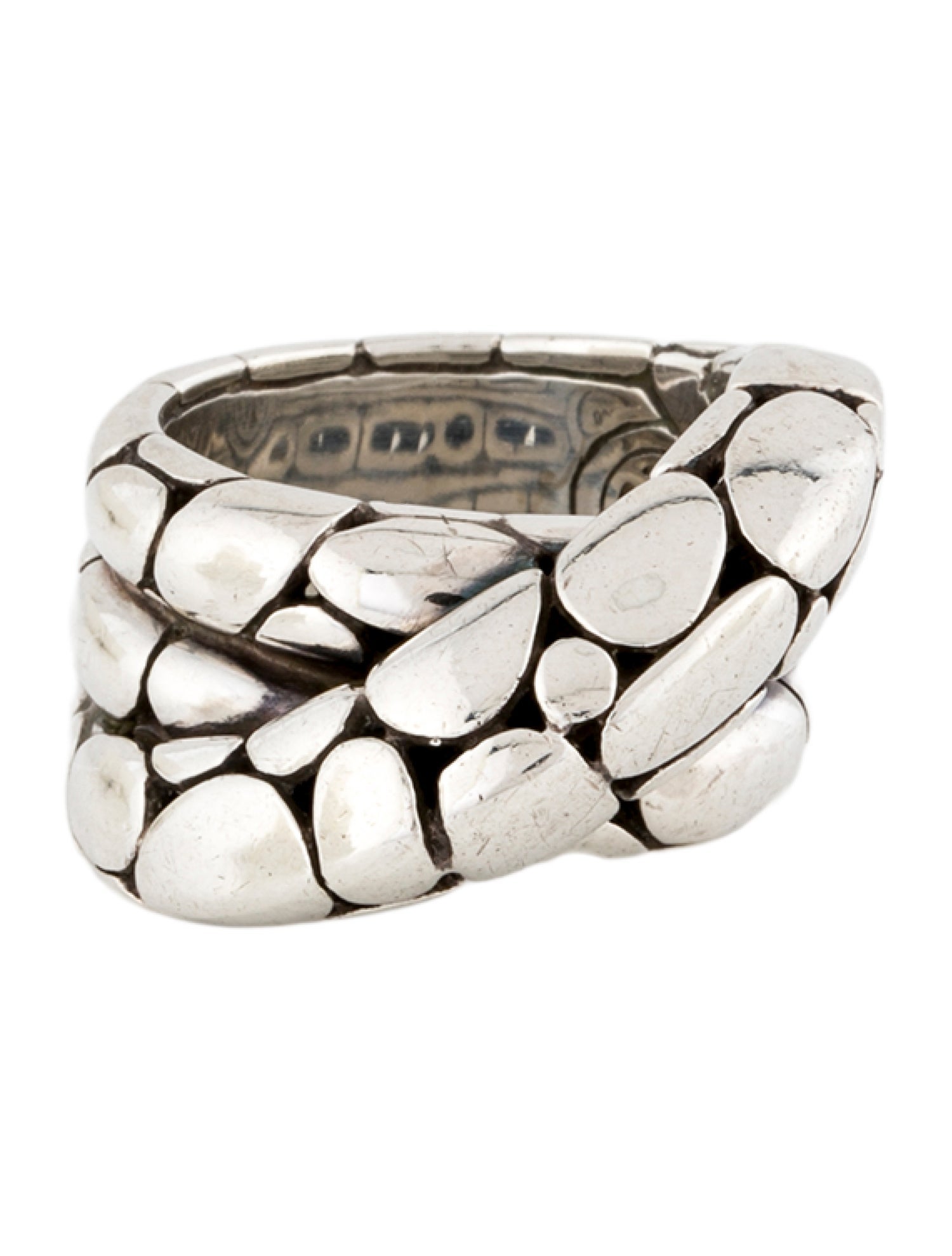 John Hardy Kali Pebble Twist Band Ring