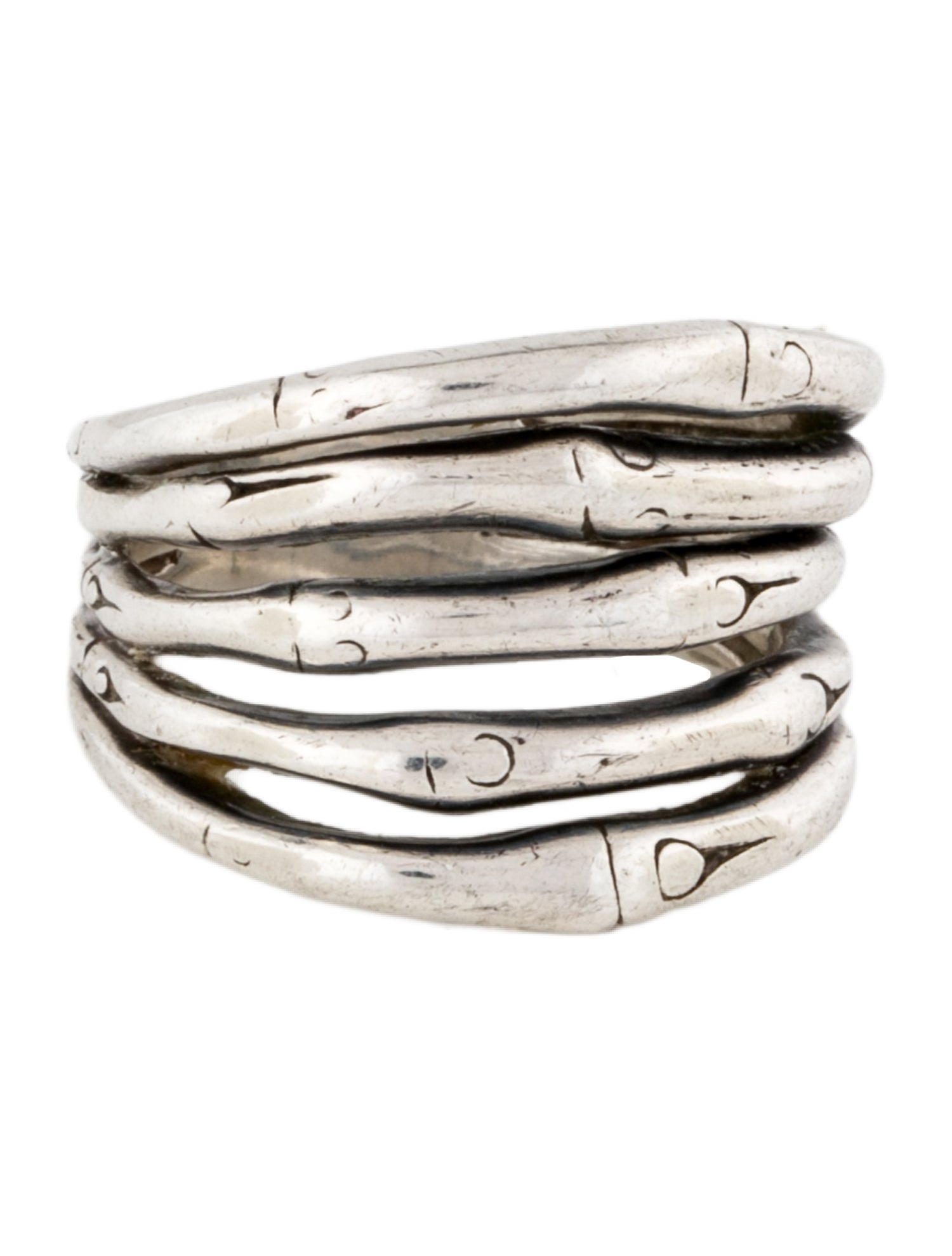 John Hardy Bamboo Wide Stack Ring