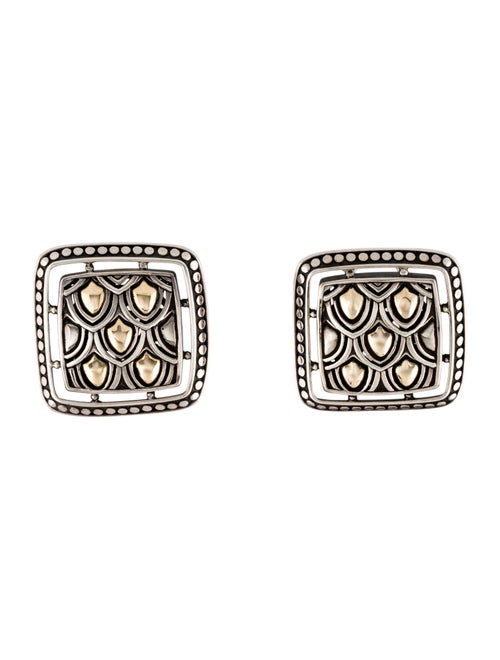 John Hardy Two-Tone Square Earrings