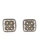 John Hardy Two-Tone Square Earrings