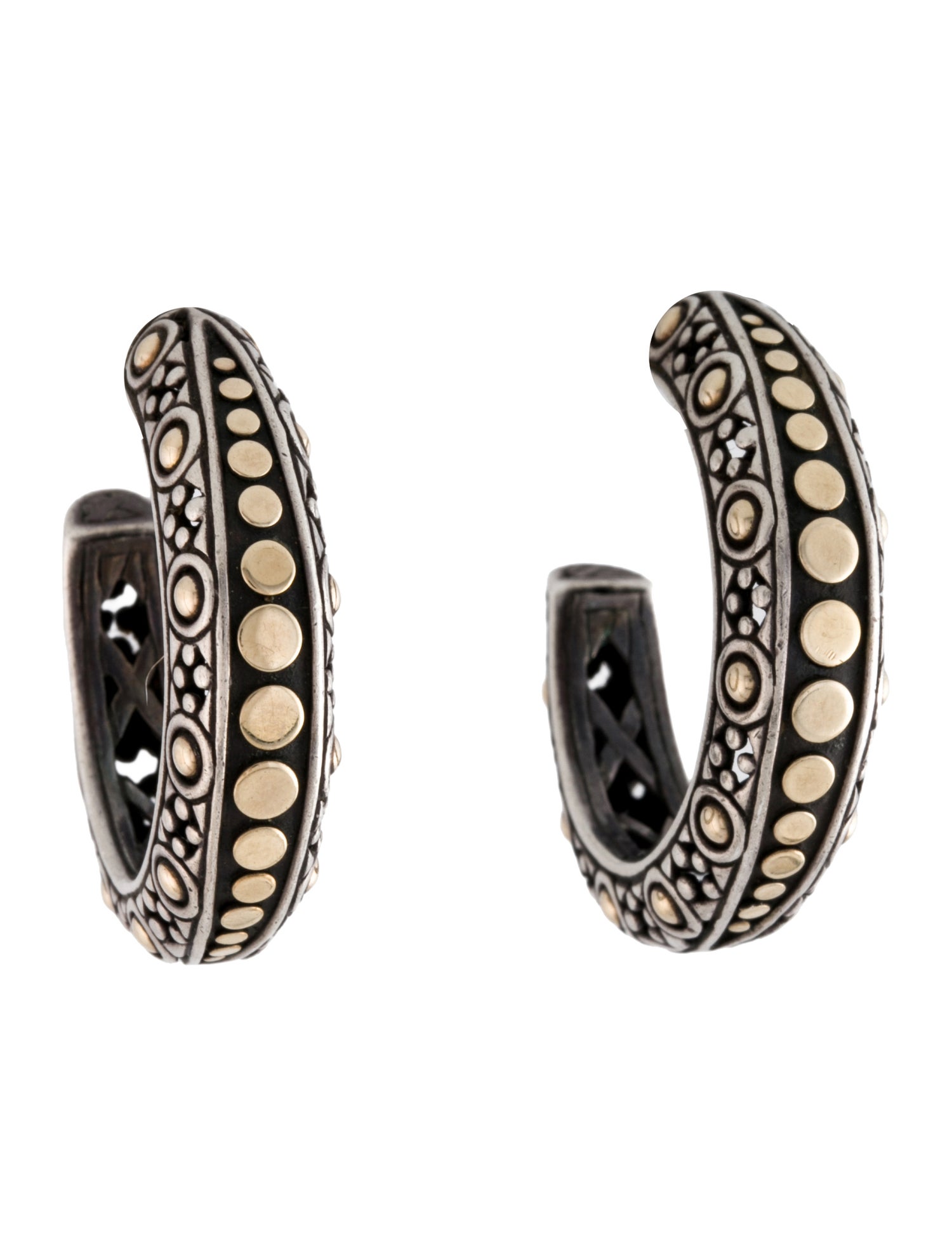 John Hardy Two-Tone Hoop Earrings