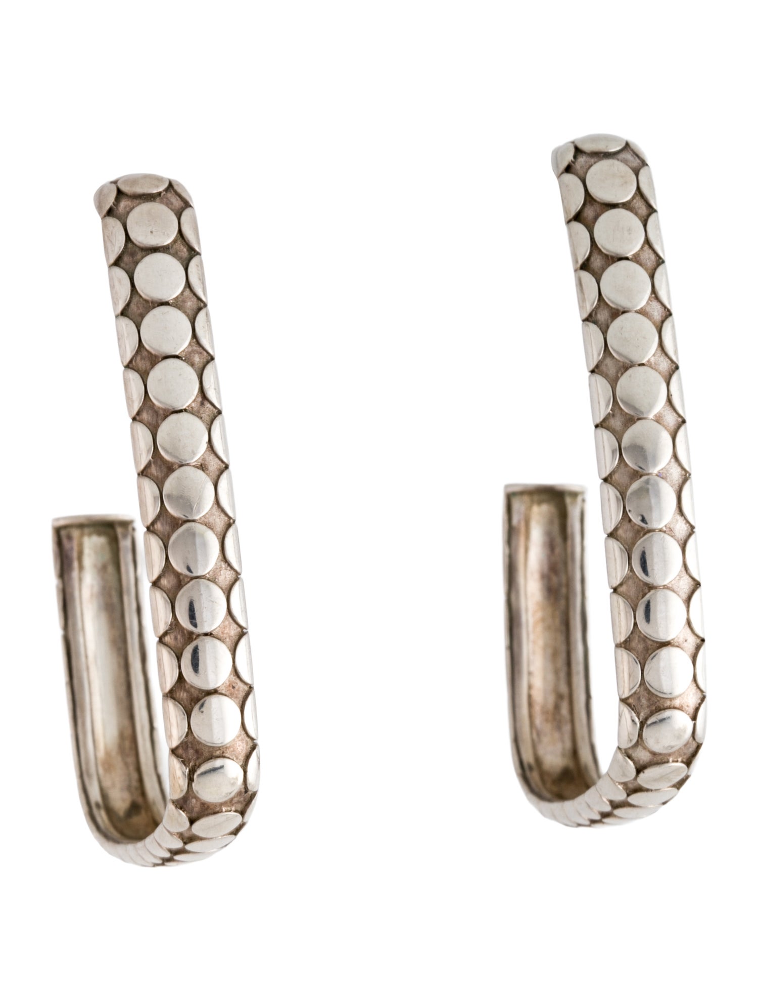 John Hardy Dot Squared Hoop Earrings