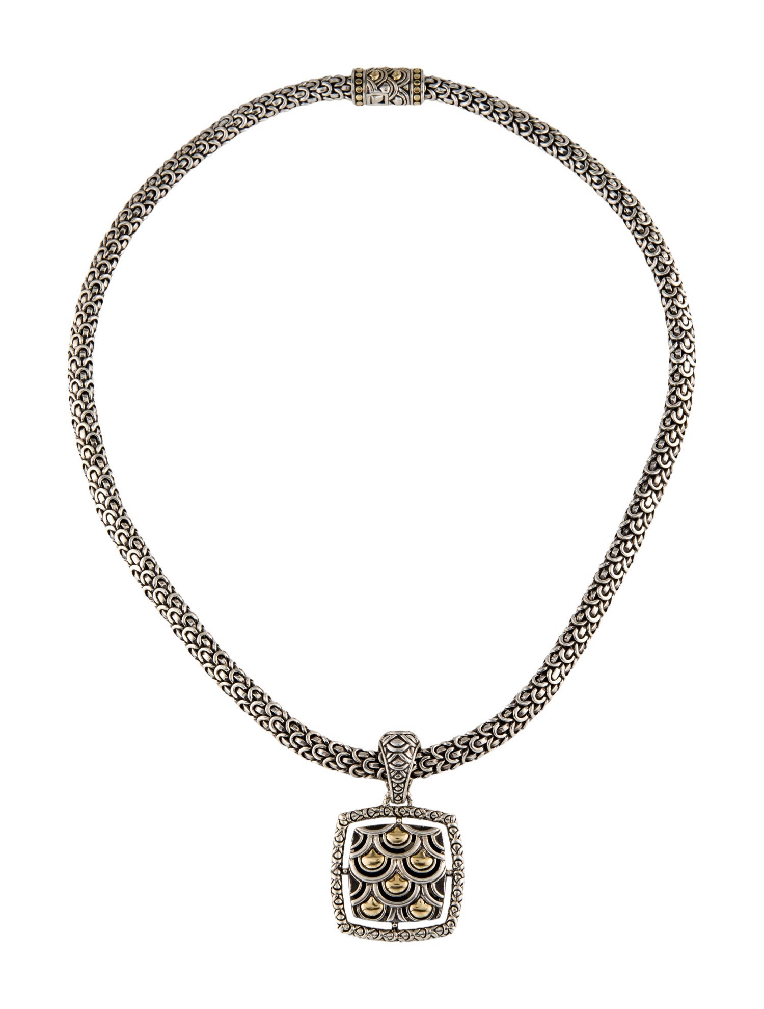 John Hardy Two-Tone Naga Pendant Necklace