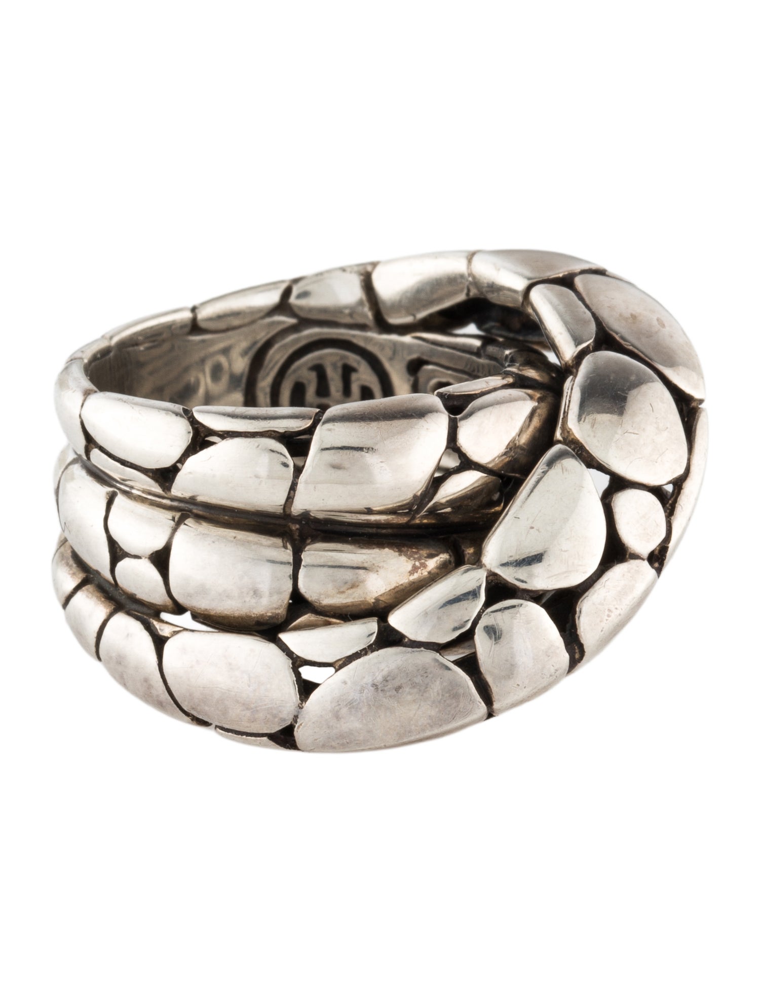 John Hardy Kali Dotted Overlap Ring