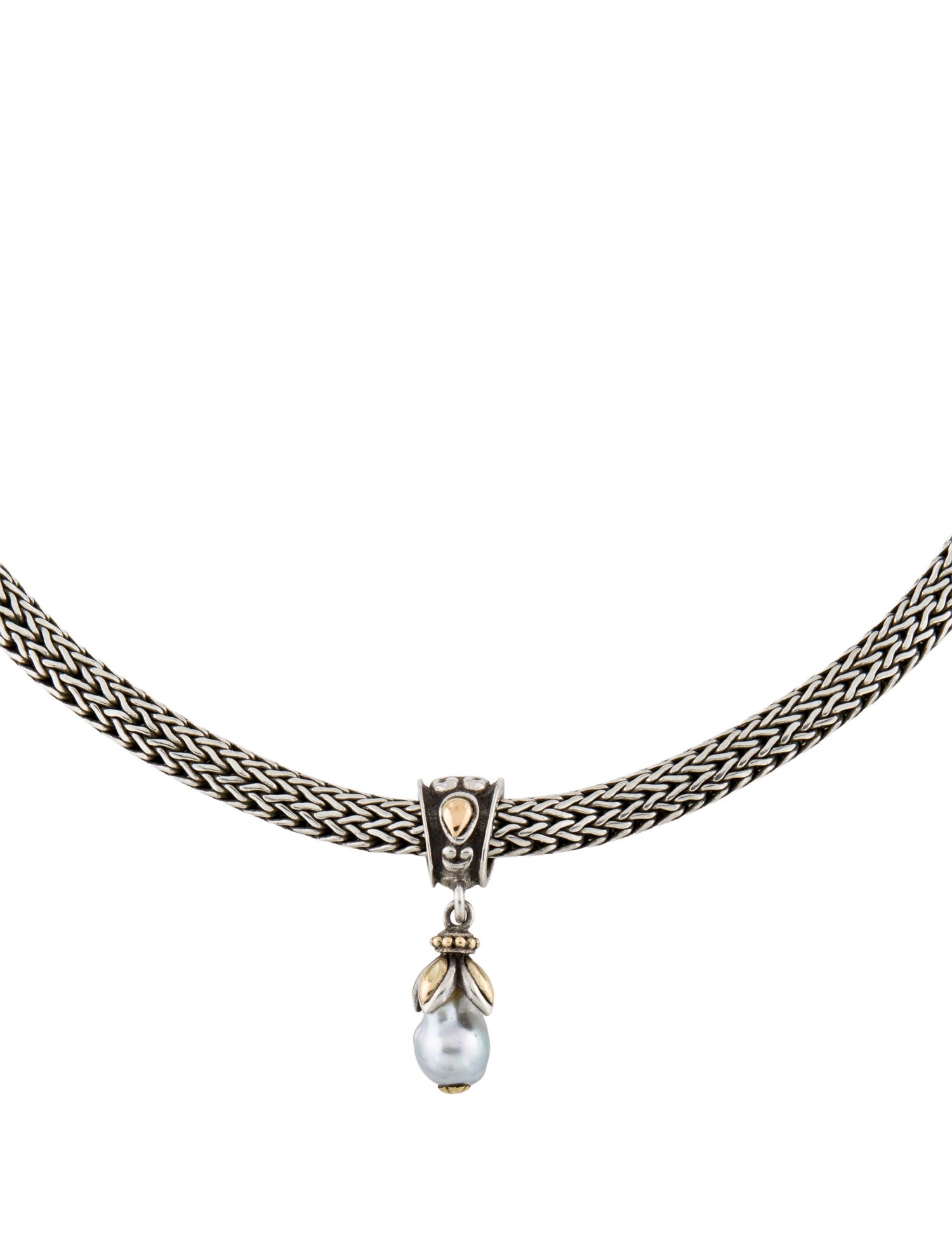 John Hardy Pearl Kawung Slide Pendant Necklace