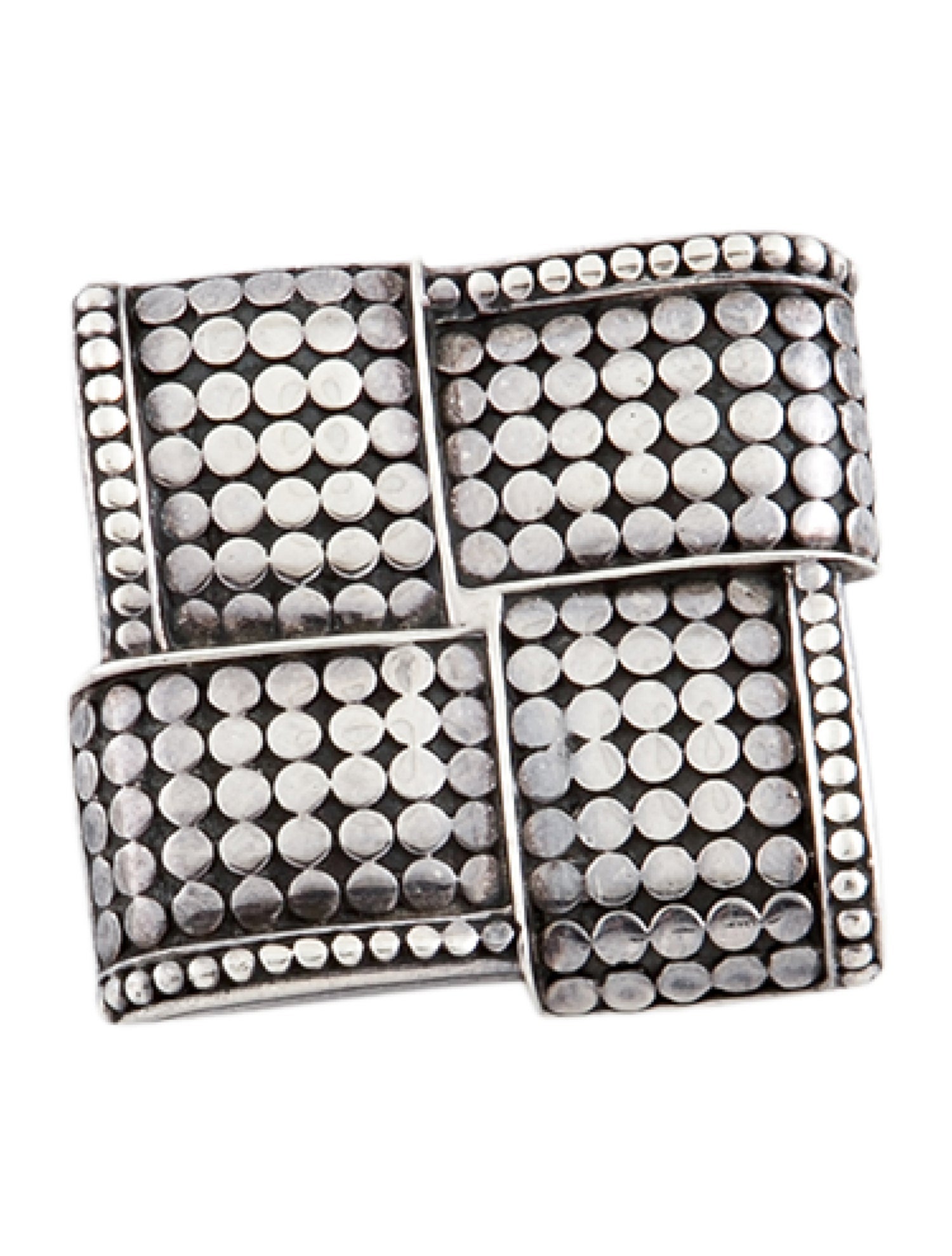 John Hardy Square Dot Brooch Pin