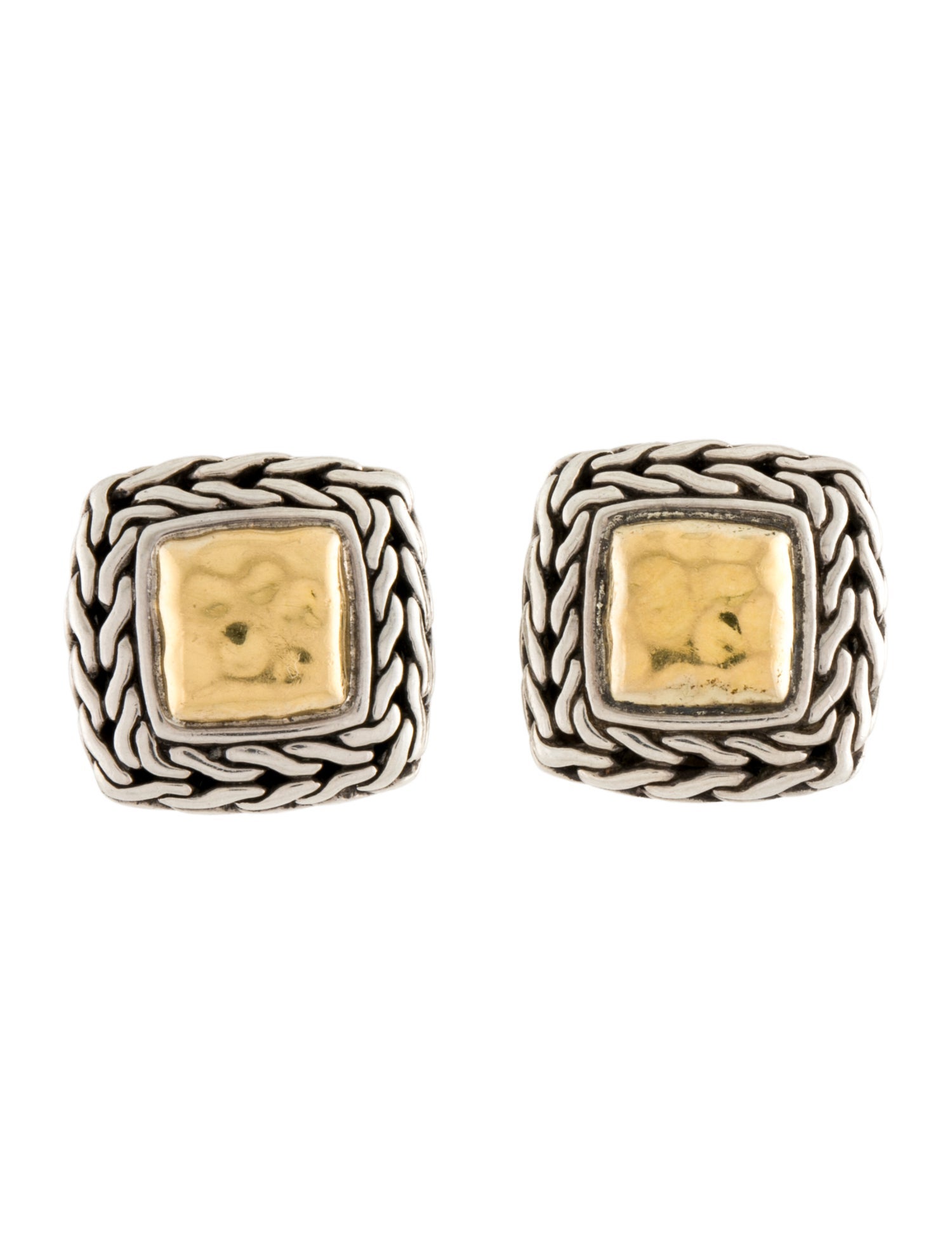 John Hardy John Hardy Two-Tone Classic Chain Stud Earrings
