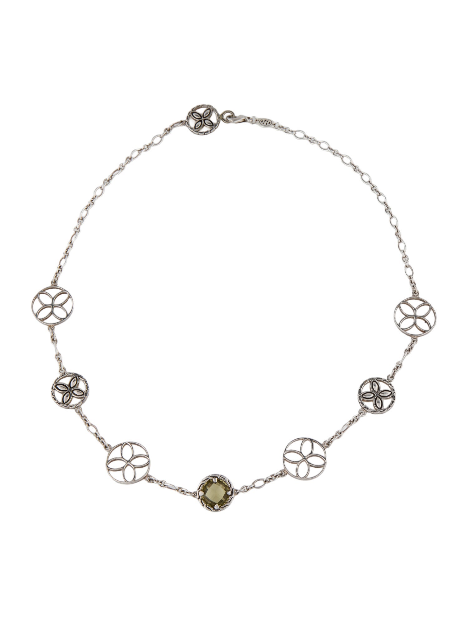 John Hardy Citrine Batu Kawung Station Necklace