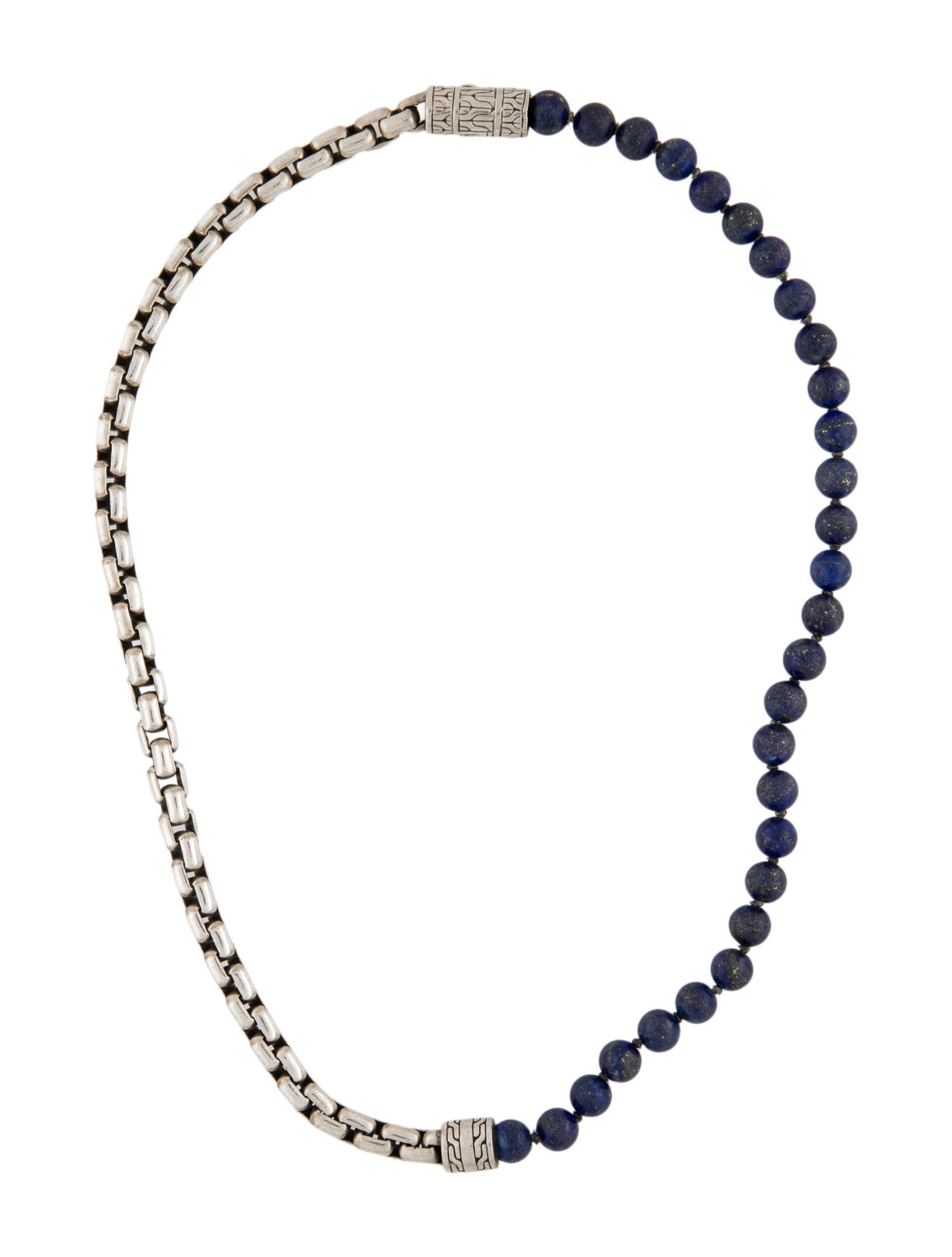 John Hardy Lapis Lazuli Box Chain Necklace