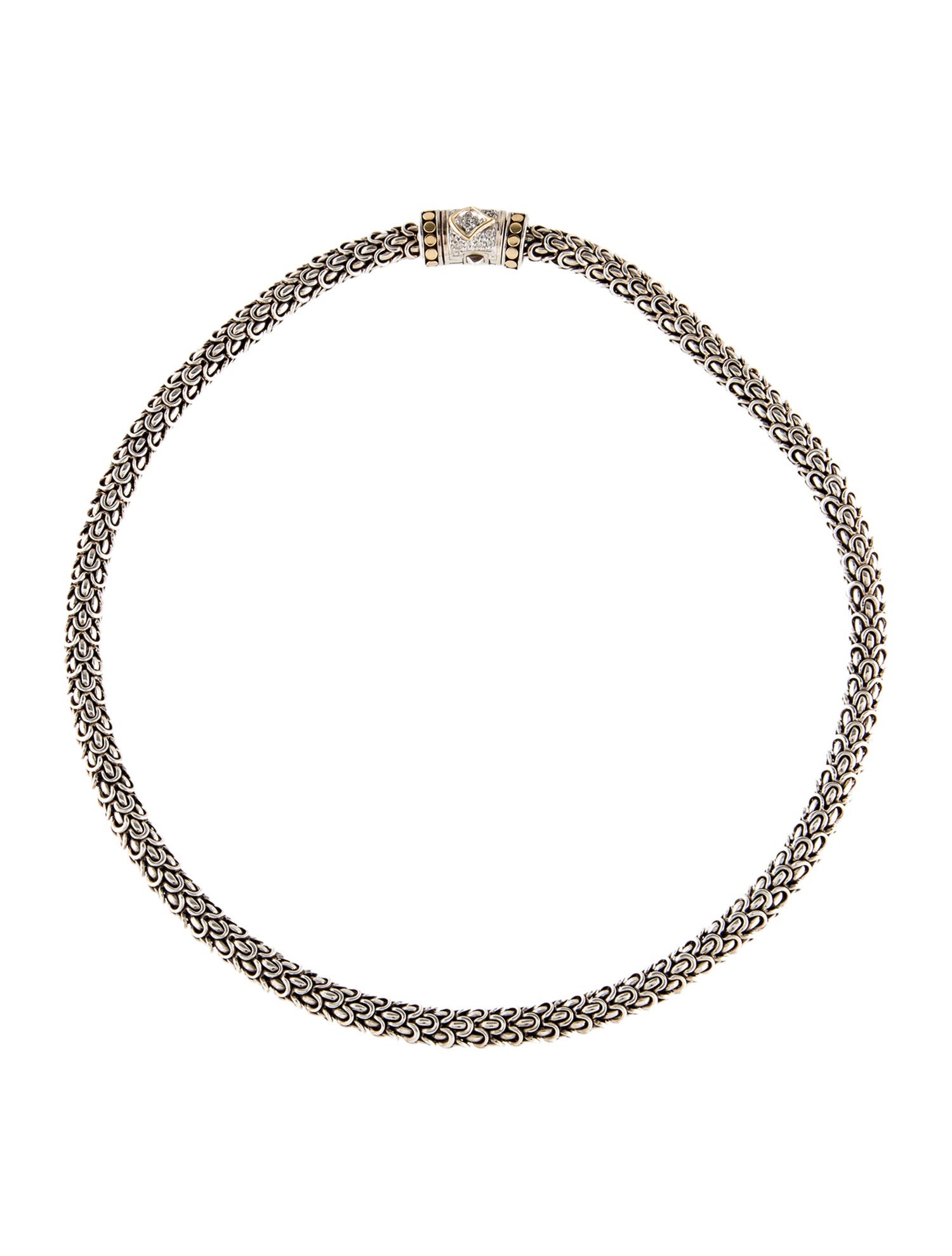 John Hardy Two-Tone Diamond Naga Chain Necklace