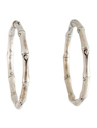 John Hardy Medium Bamboo Hoop Earrings