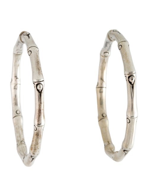 John Hardy Medium Bamboo Hoop Earrings