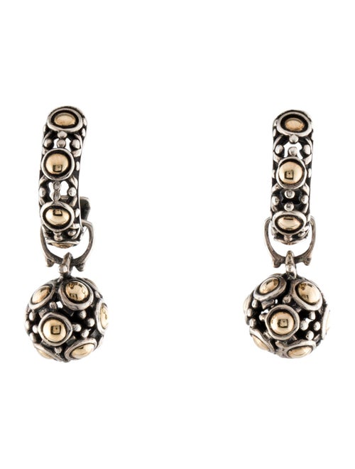 John Hardy Two-Tone Jaisalmer Dot Drop Earrings