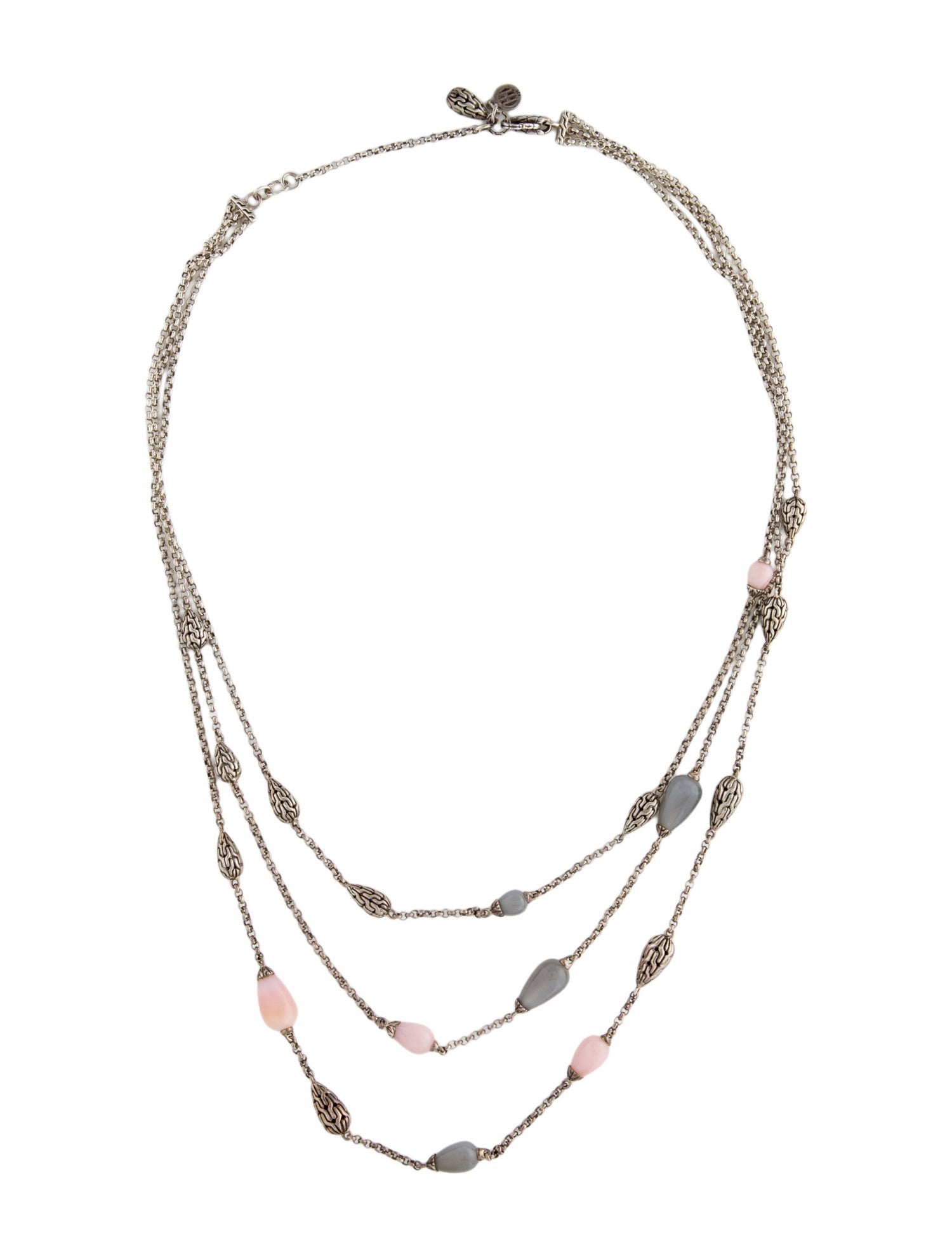 John Hardy Opal & Moonstone Multistrand Necklace